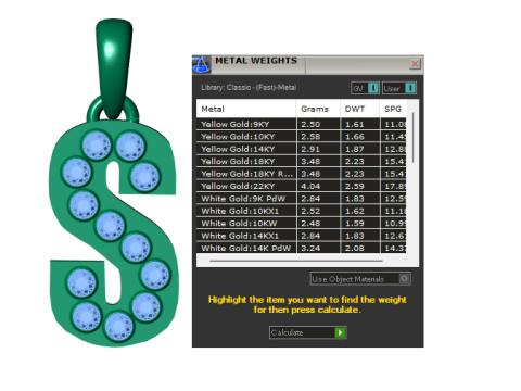 HIP HOP ALPHABET S PENDANT 3D PRINTABLE MODEL 3Dモデル