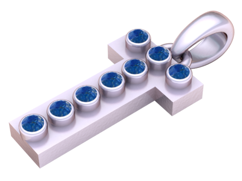 HIP HOP ALPHABET T PENDANT 3D PRINTABLE MODEL 3Dモデル