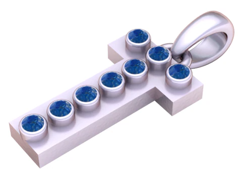 HIP HOP ALPHABET T PENDANT 3D PRINTABLE MODEL 3D Model