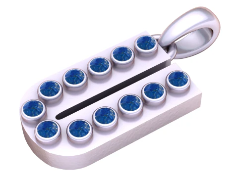 HIP HOP ALPHABET U PENDANT 3D PRINTABLE MODEL 3D Model