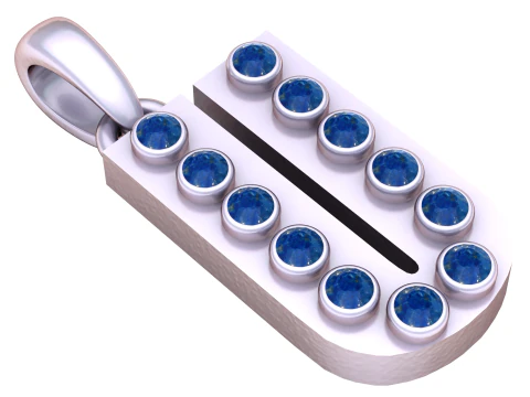 HIP HOP ALPHABET U PENDANT 3D PRINTABLE MODEL 3D Model