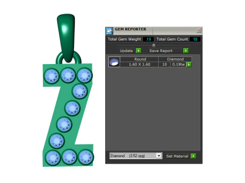 HIP HOP ALPHABET Z PENDANT 3D PRINTABLE MODEL 3D Model