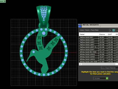 Sterling pandant 3D PRINTABLE MODEL Modelo de impresión 3D