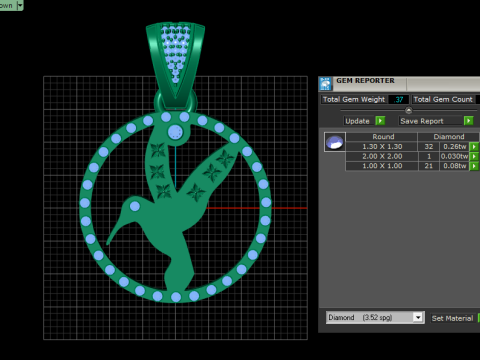 Sterling pandant 3D PRINTABLE MODEL Modelo de impresión 3D