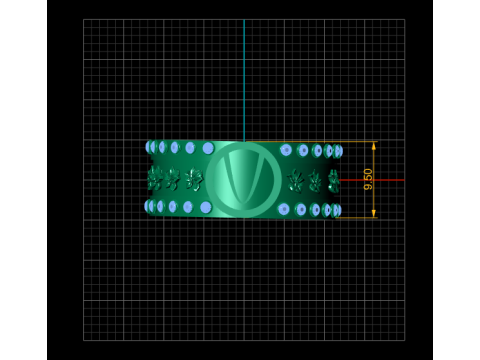 Royal Emerald pandant 3D PRINTABLE MODEL Modello di stampa 3D