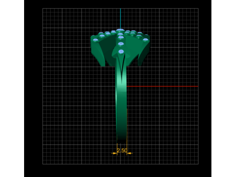 Wishbone ring pandant 3D PRINTABLE MODEL Model do druku 3D
