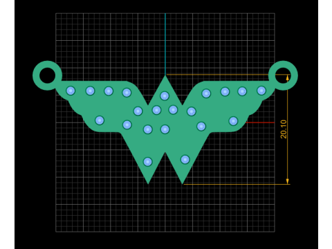 Cynthia Miranda pendant 3d printable model 3D 프린트 모델