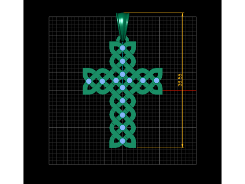 Coptic pandant 3d printable model 3D प्रिंट मॉडल
