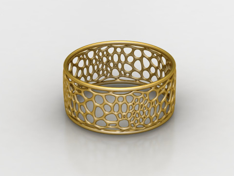 Stylish ring pandant 3d printble model Model Cetak 3D