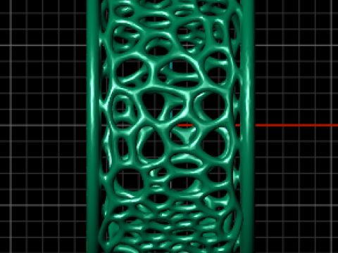 Stylish ring pandant 3d printble model Model Cetak 3D