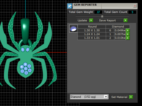 Spider PANDANT 3D PRIENTABLE MODEL 3Dプリントモデル