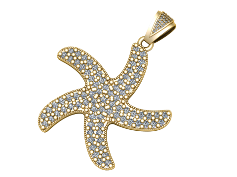 HIP HOP STAR SHAPE PENDANT 3D PRINTABLE MODEL 3D 打印模型