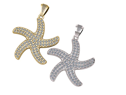HIP HOP STAR SHAPE PENDANT 3D PRINTABLE MODEL 3D Print Model