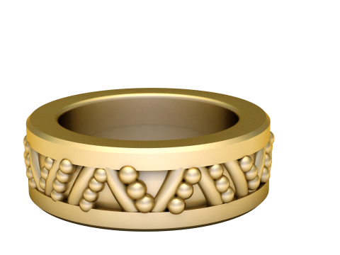 STYLISH RING FOR COUPLE 3D PRINTABLE MODEL 3D Print Model