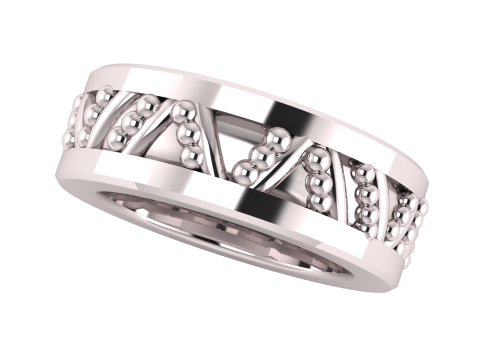 STYLISH RING FOR COUPLE 3D PRINTABLE MODEL 3D Baskı Modeli