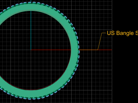 ALPHABET P DESIGN RING 3D PRINTABLE MODEL 3D Принт Модель