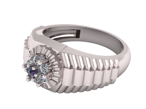 GOLD MOTIF RING 3D PRINTABLE MODEL 3D 프린트 모델