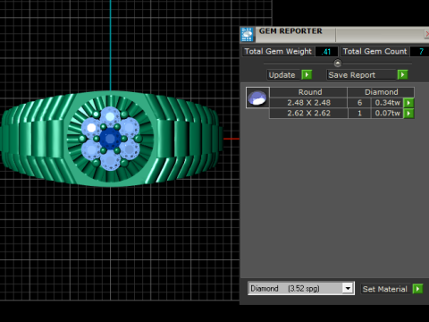 GOLD MOTIF RING 3D PRINTABLE MODEL 3D 프린트 모델