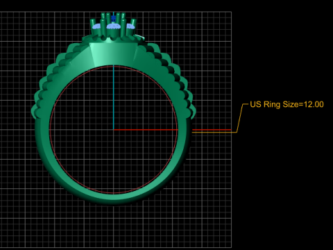 GOLD MOTIF RING 3D PRINTABLE MODEL 3D 프린트 모델