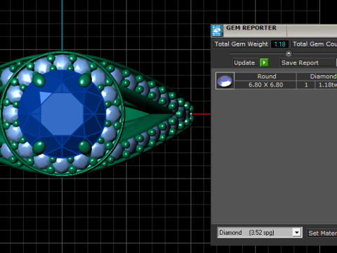 PRECIOUS RED RUBY RING 3D PRINTABLE MODEL Model Cetak 3D