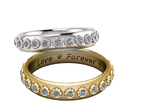 MY LOVE FOREVER WORDS RING 3D PRINTABLE MODEL 3D Принт Модель