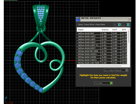 UNIQUE HEART DESIGN PENDANT 3D PRINTABLE MODEL 3D Print Model