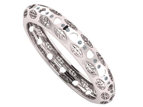 FILIGREE GOLD RING 3D PRINTABLE MODEL 3D Принт Модель