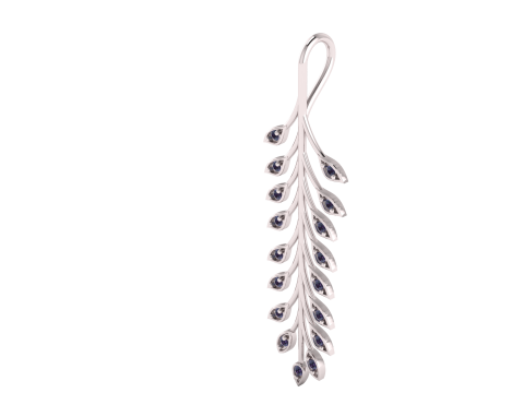 VILLOSA LEAF DESIGN PENDANT 3D PRINTABLE MODEL 3D-Druckmodell