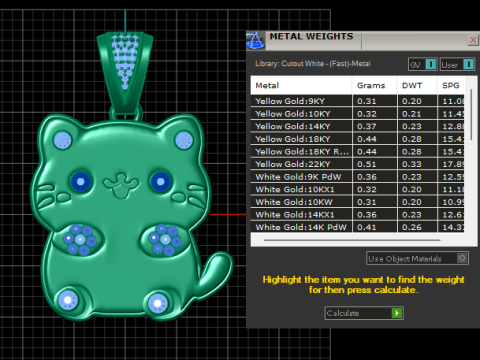 CUTE BABY CAT PENDANT 3D PRINTABLE MODEL Modelo de Impressão 3D