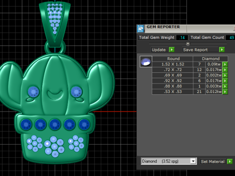CARTOON IN PLANT POT PENDANT 3D PRINTABLE MODEL 3D-printmodel