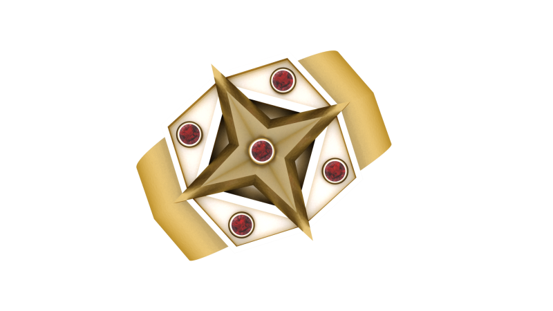 COMPASS DESIGN RING 3D PRINTABLE MODEL 3D 프린트 모델 .c4d .max .obj .3ds .fbx .stl .blend 