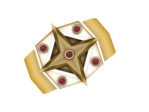 COMPASS DESIGN RING 3D PRINTABLE MODEL 3D प्रिंट मॉडल