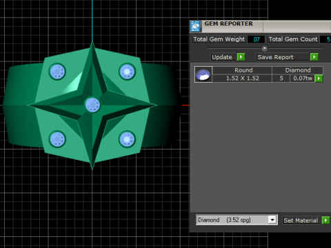 COMPASS DESIGN RING 3D PRINTABLE MODEL 3D 프린트 모델