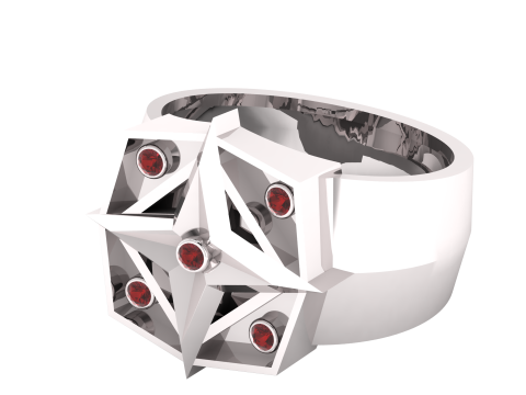 COMPASS DESIGN RING 3D PRINTABLE MODEL 3D 프린트 모델