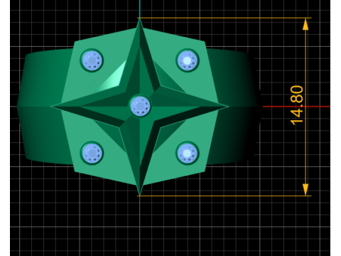 COMPASS DESIGN RING 3D PRINTABLE MODEL 3D 프린트 모델