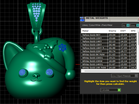 SAD CAT FACE PENDANT 3D PRINTABLE MODEL 3D Baskı Modeli