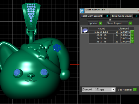 SAD CAT FACE PENDANT 3D PRINTABLE MODEL 3D Baskı Modeli