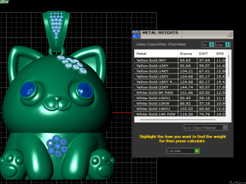 CAT BABY PENDANT 3D PRINTABLE MODEL 3D-Druckmodell