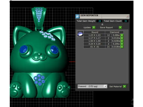 CAT BABY PENDANT 3D PRINTABLE MODEL 3D-Druckmodell