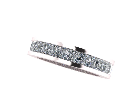 RED RUBY WEDDING RING 3D PRINTABLE MODEL 3D Print Model