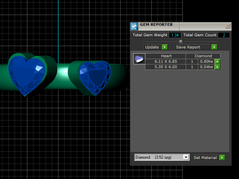 DOUBLE HEART SHAPE RING 3D PRINTABLE MODEL 3D प्रिंट मॉडल
