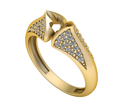 PRECIOUS DESIGN DIAMOND RING 3D PRINTABLE MODEL 3D 프린트 모델