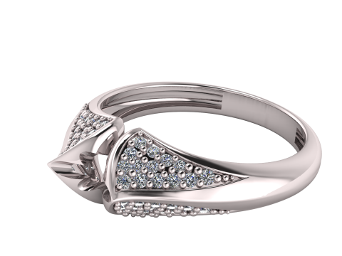 PRECIOUS DESIGN DIAMOND RING 3D PRINTABLE MODEL 3D प्रिंट मॉडल