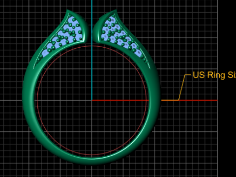 PRECIOUS DESIGN DIAMOND RING 3D PRINTABLE MODEL 3D प्रिंट मॉडल