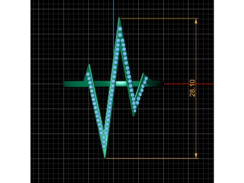 HEART PULES DESIGN RING 3D PRINTABLE MODEL 3D Baskı Modeli