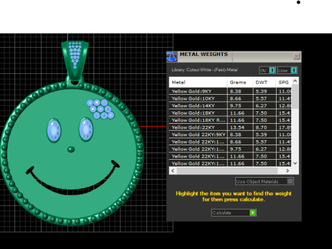 HAPPY FACE PENDANT 3D PRINTABLE MODEL Modèles 3D en vedette