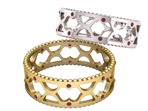 UNIQUE SHAPES DESIGN RING 3D PRINTABLE MODEL 3D Baskı Modeli