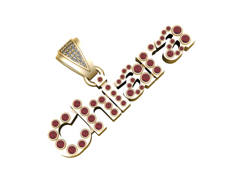 CHIARA NAME PENDANT 3D PRINTABLE MODEL Modelo de Impressão 3D