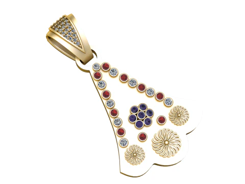 MULTI GEMAS PINGENTE FANT&Aacute;STICO 3D IMPRIM&iacute;VEL MODELO Modelo de Impressão 3D