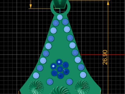 MULTI GEMS FANCY PENDANT 3D PRINTABLE MODEL Modèles 3D en vedette